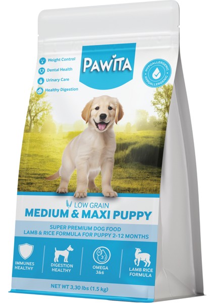 Hypoallergenic Medium Puppy Super Premium Kuzu Etli Orta ve Büyük Irk Yavru Köpek Maması 1,5 kg fiyatları
