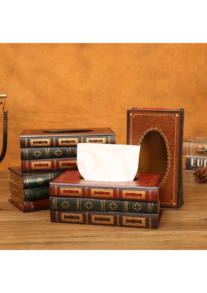 Vintage Avrupa Kitabı Napkin Kutusu Depolama Kutusu (Yurt Dışından) fiyatları
