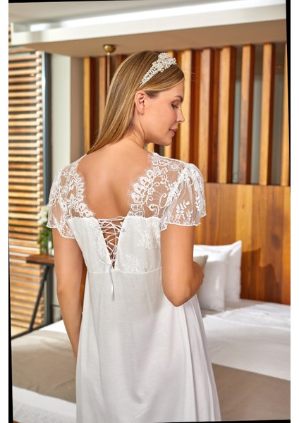 Dantel Detaylı Lohusa Gecelik Cossybyaqua 18500K fiyatları