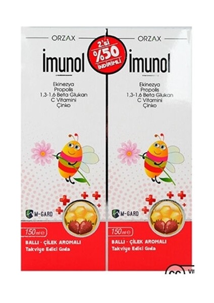 Imunol Sıvı Form Şurup 150 ml x 2 Adet