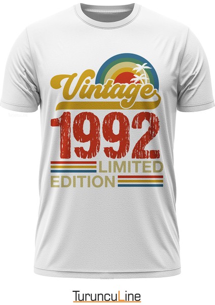 Vintage 1992 Limited Edition - Özel Retro Tasarım Baskılı Unisex T-Shirt