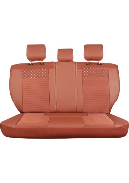 hyundai Getz Uyumlu Deri Oto Koltuk Kılıfı Ön Arka Set Tarçın Elite Model Sc