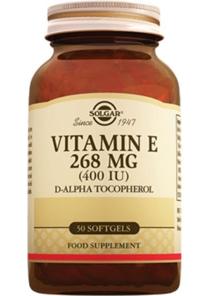 Vitamin E 400 Iu 50 Softgel