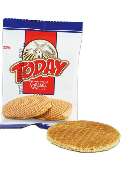 Today Caramel Waffle  22 gr 24 Adet (1 Kutu)