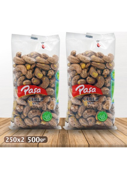 Paşa Kuruyemiş Odun Ateşinde Kavrulmuş Zarlı Kaju 250 gr x 2 Adet (1. Kalite)