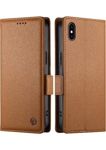 IPhone Xs Max Cüzdan Flip Iş Kartı Yuvaları Günlük Kullanım Için Flip Case (Yurt Dışından)