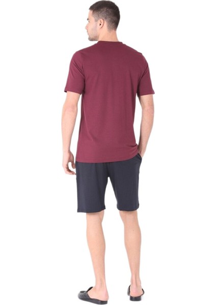 Erkek Bordo 4'lü Pijama Takımı 224016 fırsatları