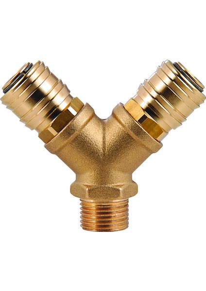 3/8 Sarı İkili Çatal Bağlantı Takım