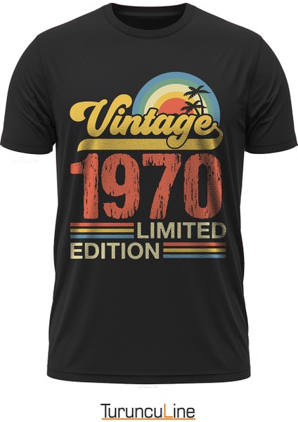 Vintage 1970 Limited Edition - Özel Retro Tasarım Baskılı Unisex T-Shirt