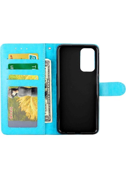 Oppo A93 5g Kickstand Darbeye Dayanıklı Manyetik Kapatma Kartı Pu Için Flip Case (Yurt Dışından)
