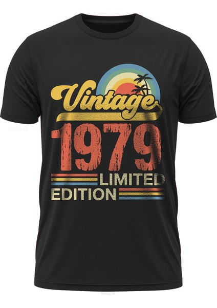 Vintage 1979 Limited Edition - Özel Retro Tasarım Baskılı Unisex T-Shirt