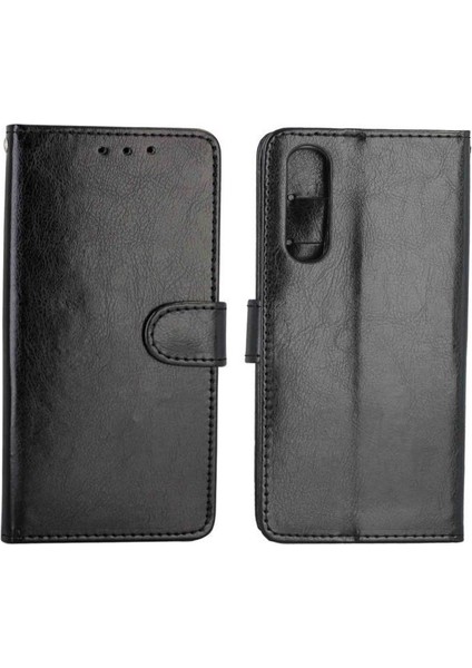 Oppo Reno3 Pro Kart Tutucu Manyetik Kapatma Darbeye Pu Için Flip Case (Yurt Dışından)