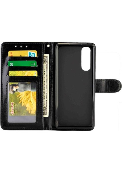 Oppo Reno3 Pro Kart Tutucu Manyetik Kapatma Darbeye Pu Için Flip Case (Yurt Dışından)