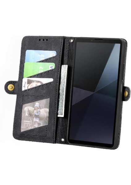 Sony Xperia 10 Vı Cüzdan Için Flip Case Basit Iş Darbeye Deri (Yurt Dışından) indirimleri