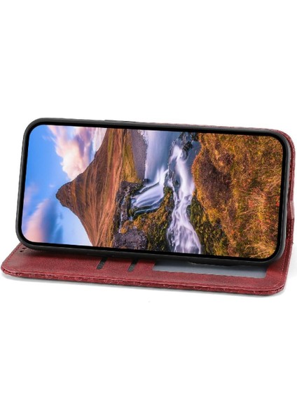 IPhone 15 Için Flip Case Standı Eşkenar Dörtgen Şekli Cüzdan El Kayışı Günlük Kullanım (Yurt Dışından) modelleri