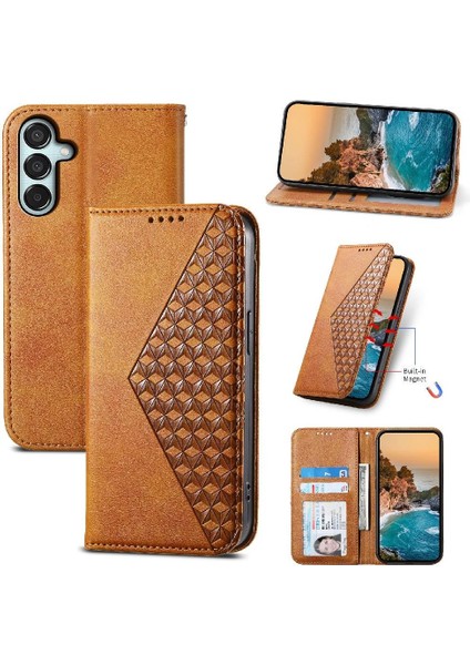 Samsung Galaxy Flip Eşkenar Dörtgen Şekli El Kayışı Cüzdan Günlük Kullanım Için Flip Case (Yurt Dışından) indirimleri