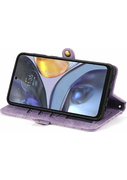 Motorola Moto G22 Flip Kapak Için Flip Case Basit Iş Darbeye (Yurt Dışından) fiyatları