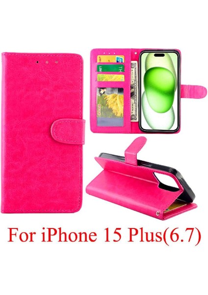 IPhone 15 Için Flip Case Artı Manyetik Kapatma Darbeye Kickstand Kart (Yurt Dışından) indirimleri