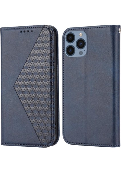 IPhone 13 Için Flip Case Pro Eşkenar Dörtgen Şekli El Kayışı Standı Günlük Kullanım (Yurt Dışından) indirimleri