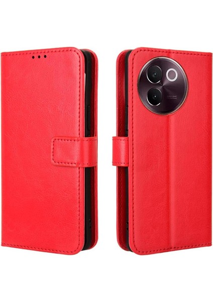 Vivo V30E 5g Kart Tutucu Cüzdan Için Kılıf Manyetik Kapak Çevirin (Yurt Dışından)