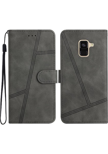 Samsung Galaxy A5 2018 Için Flip Case Cüzdan Pu Deri Flip Folio Tam (Yurt Dışından)