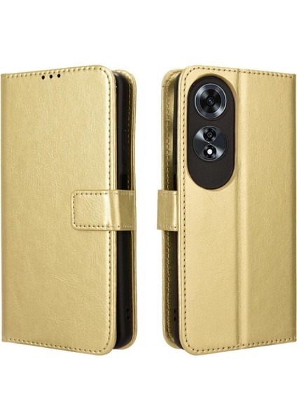 Oppo A60 4g Flip Kapak Için Kılıf Manyetik Cüzdan Kart Tutucu (Yurt Dışından)