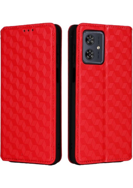 Motorola Moto G54 5g Pu Deri Kart Yuvaları Tutucu Manyetik 3D (Yurt Dışından)