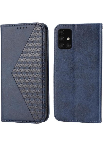 Samsung Galaxy A71 4g Standı Eşkenar Dörtgen Şekli Cüzdan Günlük Kullanım Için Flip Case (Yurt Dışından)