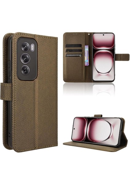 Oppo Oppo 12 Pro 5g Için Kılıf Kapak Manyetik Cüzdan Kickstand Kart Tutucu (Yurt Dışından) modelleri