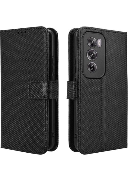 Oppo Oppo 12 Pro 5g Için Kılıf Kapak Manyetik Cüzdan Kickstand Kart Tutucu (Yurt Dışından)