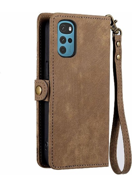 Motorola Moto G22 Flip Kapak Için Flip Case Basit Iş Darbeye (Yurt Dışından) fırsatları