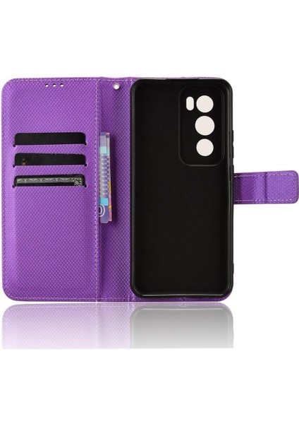 Oppo Oppo 12 Pro 5g Için Kılıf Kapak Manyetik Cüzdan Kickstand Kart Tutucu (Yurt Dışından) modelleri