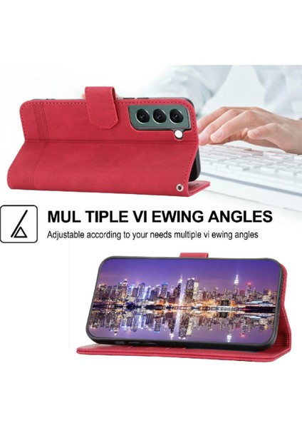 Samsung Galaxy S22 Artı Kart Yuvaları Nakit Cep Bileklik Için Flip Case (Yurt Dışından) modelleri