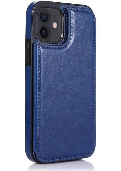 Kart Tutucu Çift Manyetik ile IPhone 12 Mini Kickstand Için Cüzdan Kılıf (Yurt Dışından) indirimleri