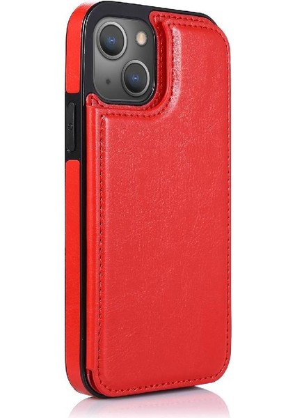 Kart Tutucu Kickstand Kart Yuvaları Pu ile IPhone 13 Mini Için Cüzdan Kılıf (Yurt Dışından) indirimleri