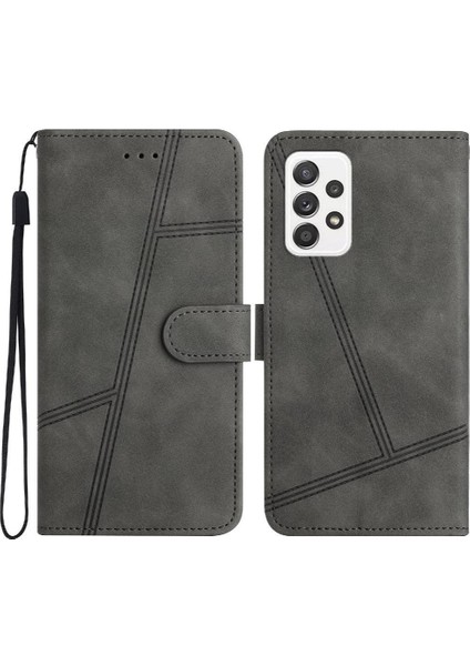 Samsung Galaxy Için Flip Case A53 5g Flip Folio Bilek Kayışı Cüzdan Pu Kart (Yurt Dışından)