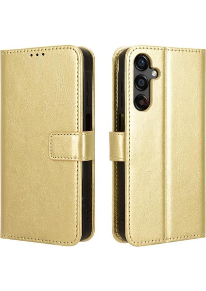 Samsung Galaxy Için Kılıf C55 5g Kart Tutucu Cüzdan Kapak Çevirin Manyetik (Yurt Dışından)