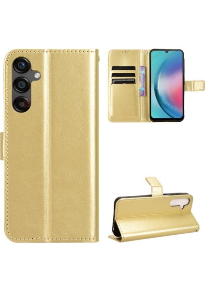 Samsung Galaxy Için Kılıf C55 5g Kart Tutucu Cüzdan Kapak Çevirin Manyetik (Yurt Dışından)