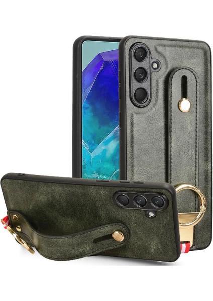 Samsung Galaxy C55 5g Kolaylık Bilek Kayışı Premium Pu Deri Kılıf (Yurt Dışından)