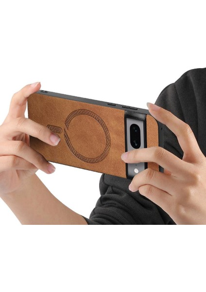 Google Piksel 7 Pro Kablosuz Şarj Ince Magsafe Araba Için Flip Case (Yurt Dışından)