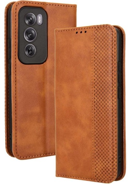 Oppo Oppo 12 5g Cüzdan Manyetik Kapatma Pu Deri Için Kılıf (Yurt Dışından)