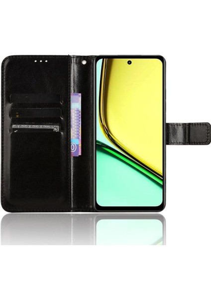 Realme 12 Lite 4g Için Kılıf Kart Tutucu Cüzdan Manyetik Kapak Çevirin (Yurt Dışından)