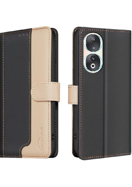 Onur Için Flip Case 90 5g Flip Folio Kickstand Kart Yuvaları Tutucu Rfıd Tpu (Yurt Dışından)