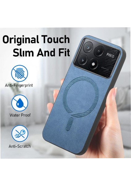 Xiaomi Poco X6 Pro 5g Için Flip Case Ince Hafif Kablosuz Şarj Araba (Yurt Dışından)