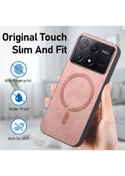 Xiaomi Poco X6 Pro 5g Için Flip Case Ince Hafif Kablosuz Şarj Araba (Yurt Dışından)