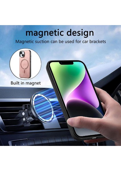 IPhone 14 Için Flip Case Magsafe Araba Mounts Hafif Ince Kablosuz (Yurt Dışından) modelleri