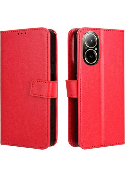 Realme 12 Lite 4g Için Kılıf Kart Tutucu Cüzdan Manyetik Kapak Çevirin (Yurt Dışından)