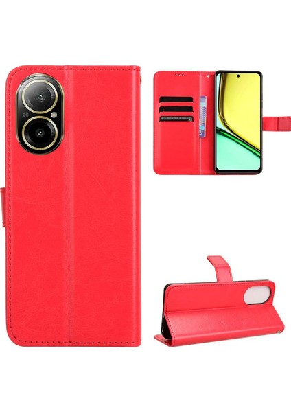Realme 12 Lite 4g Için Kılıf Kart Tutucu Cüzdan Manyetik Kapak Çevirin (Yurt Dışından)