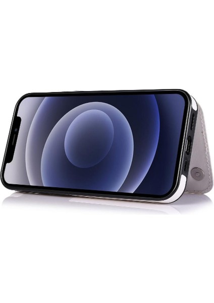 Kart Tutucu Çift Manyetik ile IPhone 12 Mini Kickstand Için Cüzdan Kılıf (Yurt Dışından) fırsatları