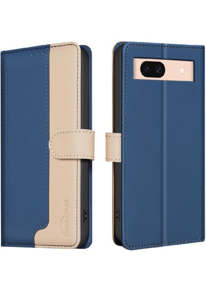 Google Piksel 8A Için Flip Case Darbeye Tpu Iç Kabuk Çevirme Folyo Kartı (Yurt Dışından)